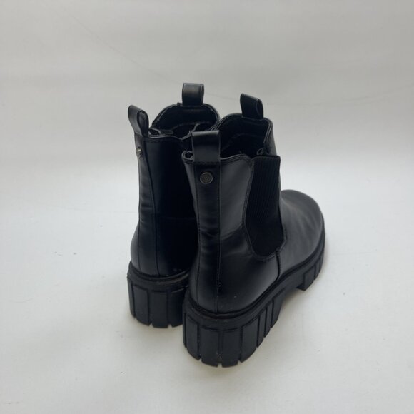 Madden NYC Chunky Chelsea Platform Lug Boots Women's Size 9 Black Comfort - Picture 2 of 13